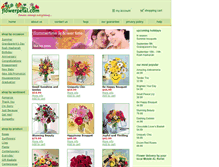 Tablet Screenshot of mobile-florists.flowerpetal.com