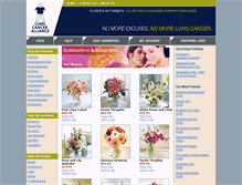 Tablet Screenshot of lungcanceralliance.flowerpetal.com