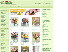 Tablet Screenshot of clarksville-florists.flowerpetal.com